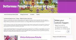 Desktop Screenshot of dottoressapeluche.com